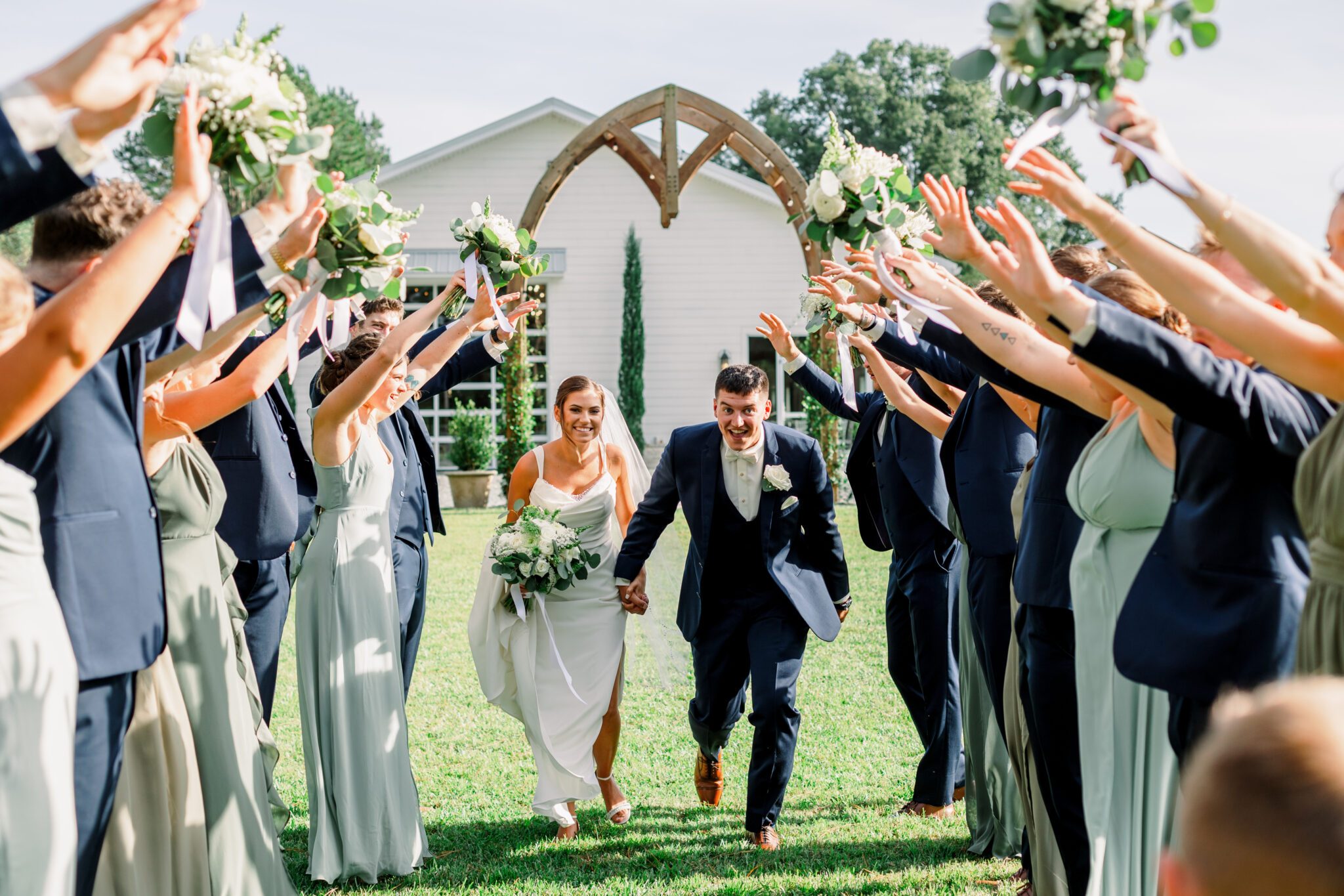 bridal party wedding celebration