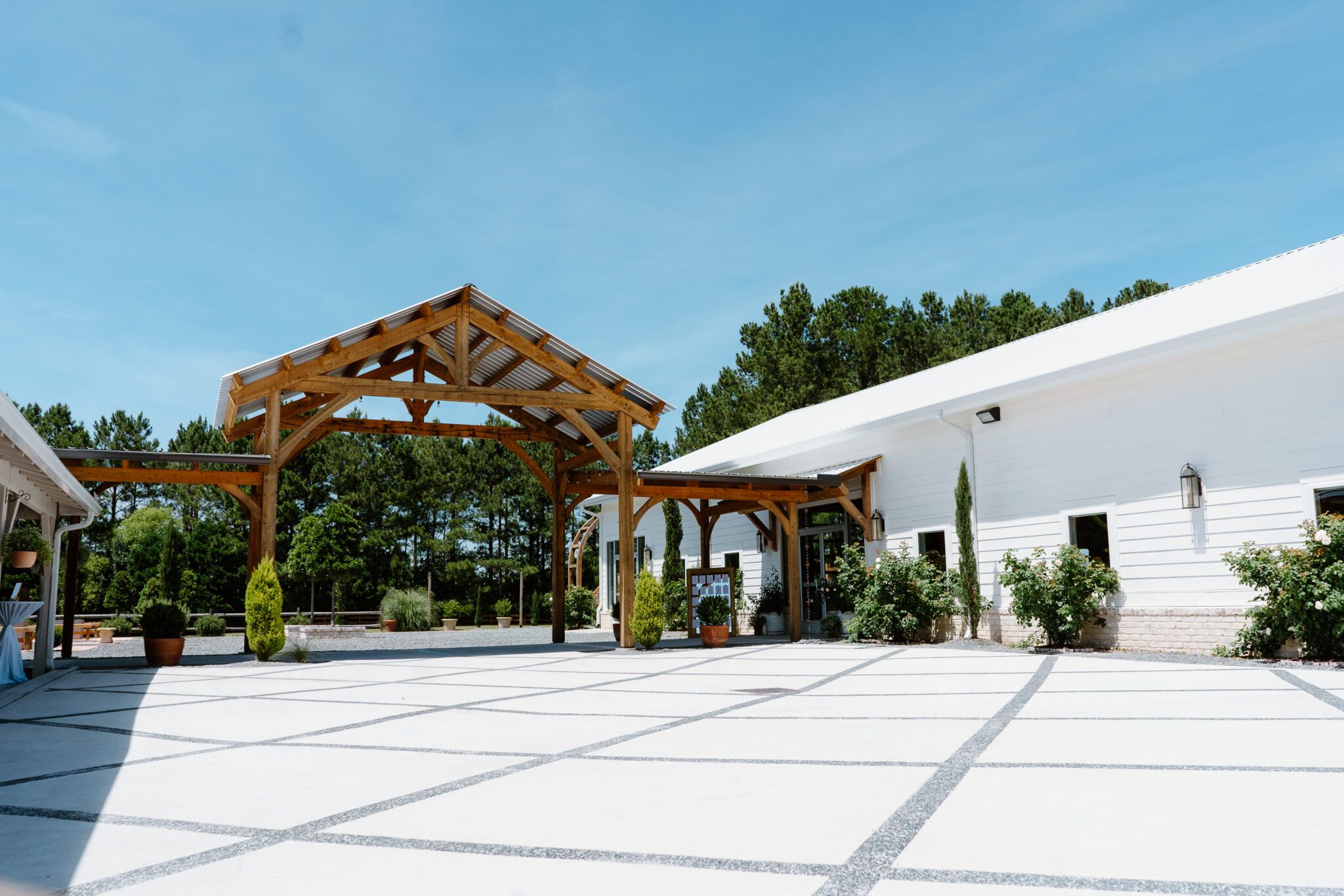 courtyard patio wedding venue