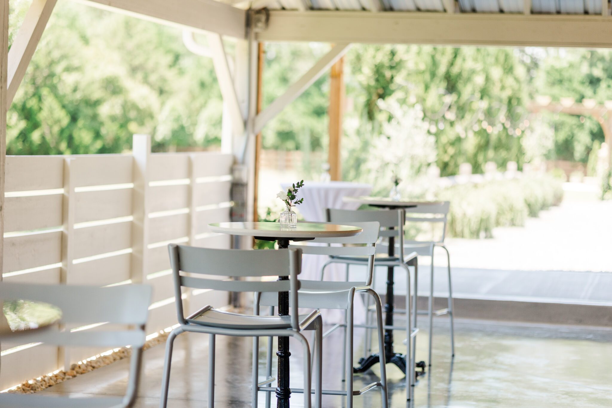 outdoor patio bistro European French wedding venue